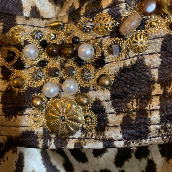 Christina V Leopard Print Mini dress or party top - Picture 5 of 13